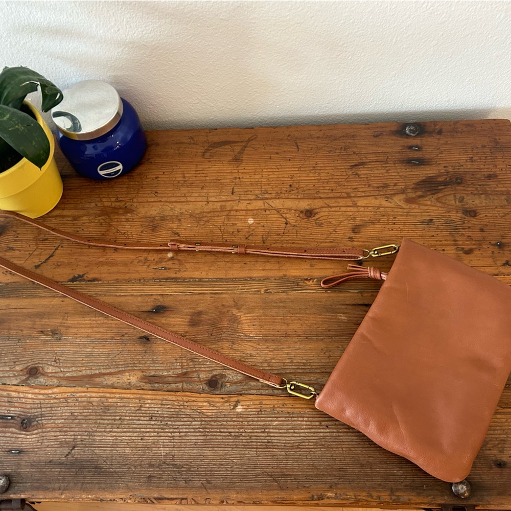 Madewell Tan Leather Crossbody Bag
